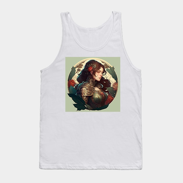 Lady Knight of the Roses Tank Top by ArtNouveauChic